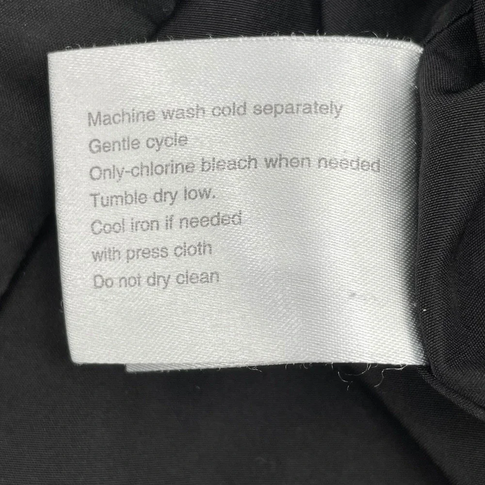MICHAEL‎ KORS Womens Black Hooded Anorak Rain Jacket Size L Utility *Flaws*READ*